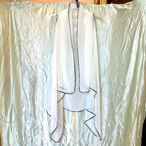 Sheer over throw vest